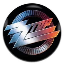 Image of ZZ Top Band Heavy Rock 25mm / 1 Inch D Pin Button Badge