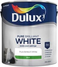 Image of DULUX PAINT PURE BRILLIANT WHITE | SILK | MULTIPLE SIZES AVAILABLE