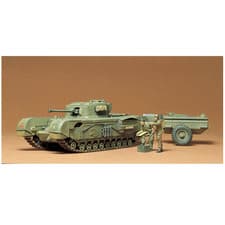 Image of Tamiya 35100 Churchill Crocodile British Flamethrower Tank 1:35 Scale Kit