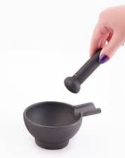 Image of Large Natural Cast Iron "Amberden Grind" Pestle and Mortar Set