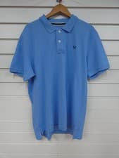 Image of Men's Crew Clothing Classic Pique Polo Shirt - Sky (blue)