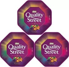 Image of Nestlé Quality Street Chocolate Tub – Assorted Sweets Sharing Gift Box 550g x 3