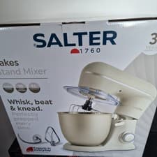 Image of Salter Stand Mixer, 5L Bowl, 1300W, 8 Speeds, Dough Hook & Whisk COLLECTION ONLY