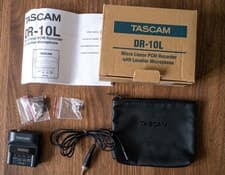 Image of Tascam DR-10L Digital Audio Recorder with Lavalier Microphone - Black