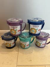 Image of SISTEMA Microwave Soup Mug 22.1oz 656ml Cup Brand New