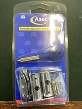 Image of Asec 2 window security bolts+key CP