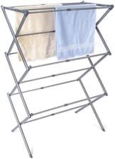 Image of 3-Tier Clothes Airer Dryer Rack – Expandable 48–73cm Silver Indoor Outdoor Laund