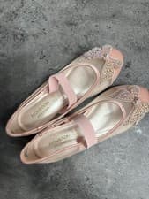 Image of Monsoon Girls Rose Gold Ballets Shoes Size 13