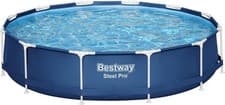 Image of Above Ground Swimming Pool, Bestway Steel Pro Round Pool, 12ft x 30in