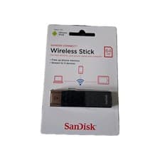 Image of SanDisk Connect Wireless Stick 64GB WiFi USB Drive SDWS4 Brand New Sealed