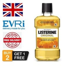 Image of Buy 2 Get 1 Free Listerine Original Mouthwash 250ml UK Stock 3 Day Delivery