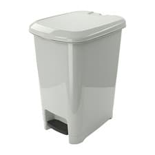 Image of 10,25 & 40L Light Grey Pedal Bin Waste Garbage Indoor Kitchen Recycling DustBin