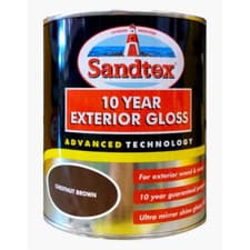 Image of Sandtex Paint 750ML 10 Year Exterior Gloss Wood Metal All Colours Paint