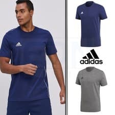 Image of Adidas T Shirt Mens Core 18 Short Sleeve Top Tee Training Gym Football FREE POST