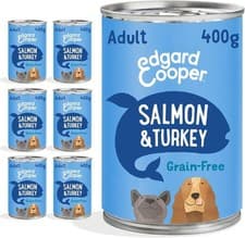 Image of Edgard Cooper | Wet Dog Food in Gravy | Grain-Free Salmon & Turkey | 6 x 400g