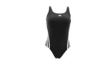 Image of Adidas Women's Swimsuit Black Scoop Neck Logo New