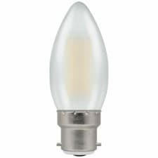 Image of CROMPTON LED Candle Filament Pearl Dimmable 5W 2700K BC  B22d