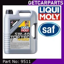Image of Liqui Moly 5W40 Top Tec 4100 Fully Synthetic Engine Oil C3 5 Litre - 9511
