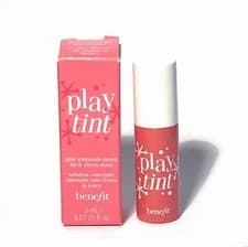 Image of Benefit Play Tint Pink Lemonade Tinted Lip & Cheek Stain Travel Size