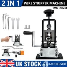 Image of Manual Electric Wire Stripping Machine Cable Stripper Crank Scrap Copper Cutter
