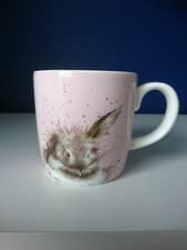 Image of ROYAL WORCESTER WRENDALE BATHTIME BUNNY RABBIT CERAMIC MUG-NEW HANNAH DALE