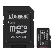Image of 128GB Kingston Canvas Select Plus Micro SD SDXC Memory Card U1 V10 A1 150MB/s R
