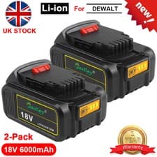 Image of 2PCS 18V Li-ion Battery Fit For Dewalt 5000mAh XR DCB184 DCB182 DCB200 DCB180
