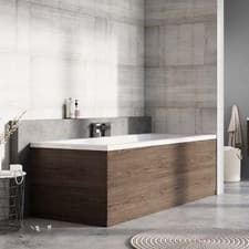 Image of Boson Grey Linear Front Bath Panel 1800mm Adjustable Height