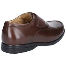 Image of Fleet & Foster Fred Dual Fit Moccasin Brown Easy to slip into design with adju