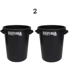 Image of REFINA PLASTERERS MIXING BUCKET 2 X 75 LTS PLASTERING BUILDERS WATER TUB PLASTER
