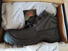 Image of Mens Tuffking Steel Toe Cap Lace Up Work Boots UK Size 10 brand new in box