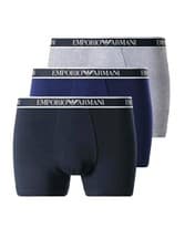 Image of Men's Emporio Armani Boxer Cotton Stretch High Rise Trunks Underwear 3 Pack S-XL