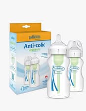 Image of Dr Brown's Dr Browns Natural Flow Options+ Anti-Colic Bottle - Pack of 2 - 270ml