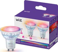 Image of WiZ Smart LED Glass GU10Spotlight Full Color Tunable White 50W Equivalent New