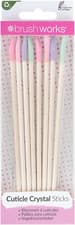 Image of Brushworks Cuticle Crystal Sticks - 8 Pack