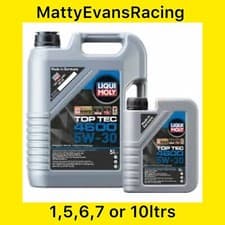 Image of 5w30 Engine Oil ACEA C3 Top Tec 4600 SN CF BMW LL VW MB Liqui Moly 2315 & 2316