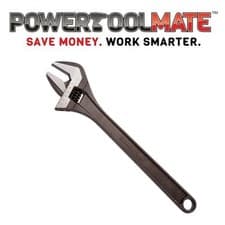 Image of Bahco Adjustable Wrench 455mm 18" Jaw Capacity 53mm Knurled Adjusting Nut 8075