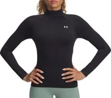 Image of Under Armour Vanish Seamless Womens Running Top Black Long Sleeve Half Zip Run