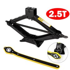 Image of 2.5 Ton Tonne Scissor Jack Lift Wind Up for Car Van Garage w/Crank Speed Handle