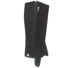 Image of Requisite Suede Half Chaps Black Adults New