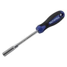 Image of  Faithfull 10mm Soft Grip Nut Spinner Soft Grip Shaft Length 125mm FAINS10125