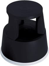 Image of 2Work Plastic Step Stool with Non-Slip Rubber Base 430mm Black