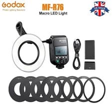 Image of Godox MF-R76 Macro Ring Flash Light 5000K Speedlite Light for Canon Nikon Sony
