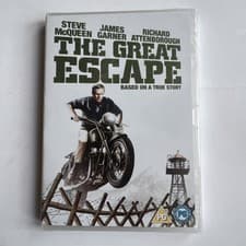 Image of The Great Escape DVD with Steve McQueen - New & Sealed - Free P&P