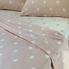 Image of Brushed Polka Sheet Set by Catherine Lansfield - 100% Brushed Cotton