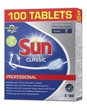 Image of Sun Professional Classic Dishwasher Tablets x 100 Recommended