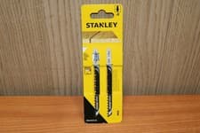 Image of Genuine Stanley STA21072 T Shank Speed HCS Wood Jigsaw Blade Two Pack T144D