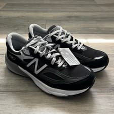 Image of New Balance M990BK6 990v6 Men's Size 9 Black Gray Made in USA Sneakers NEW NWOB