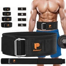 Image of Premium Weight Lifting Belt - Maximum and Comfort - Essential Gym Workout Bel...