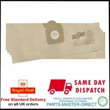 Image of FITS DRAPER 20529 27889 48497 WDV1400 WDV20ASS VACUUM CLEANER DUST BAGS 5 PACK